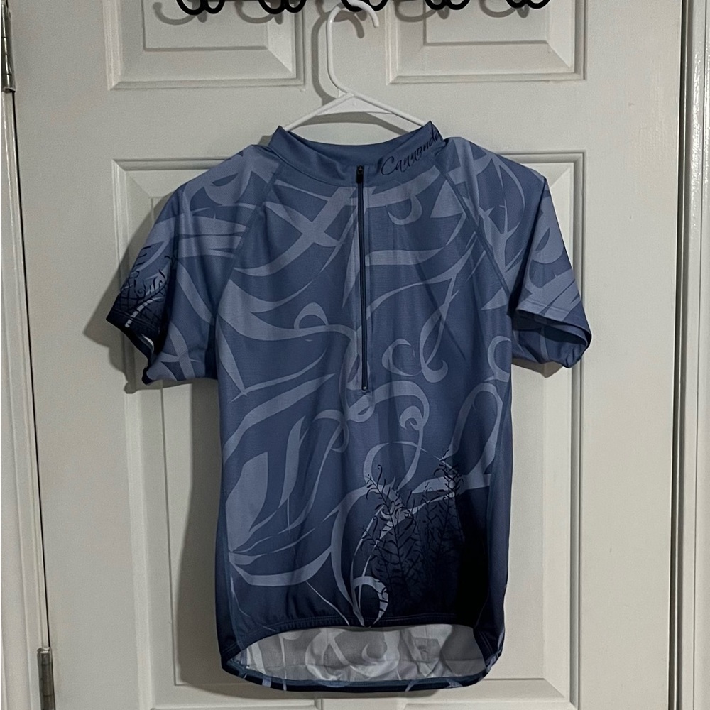 Blue Short Sleeve Cycling Jersey